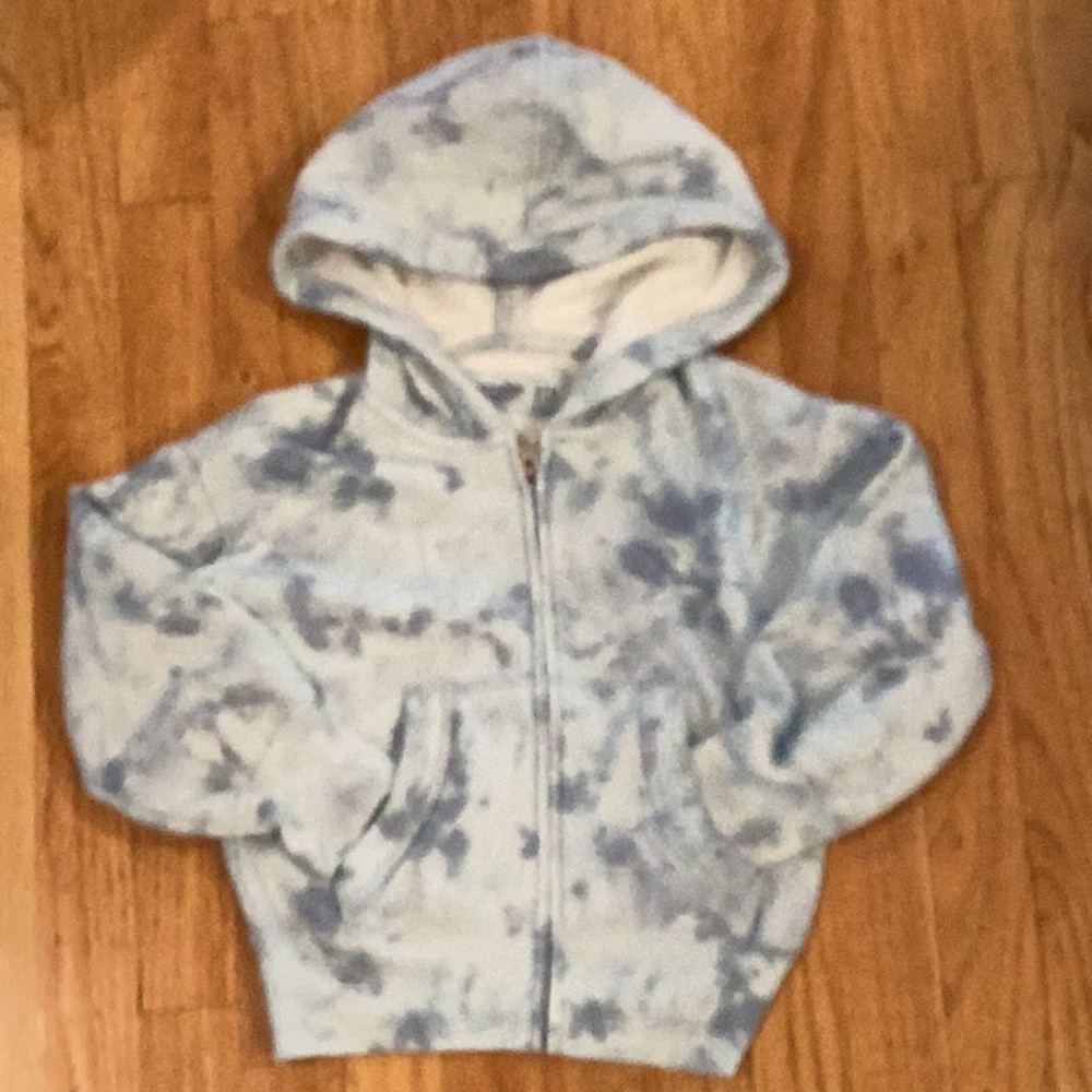 Abercrombie Kids Blue Tie-Dye Hoodie Sweatshirt